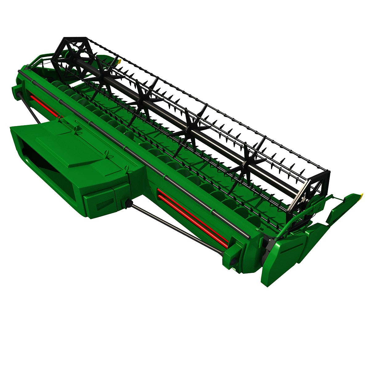 Combine Threshing 3D Model