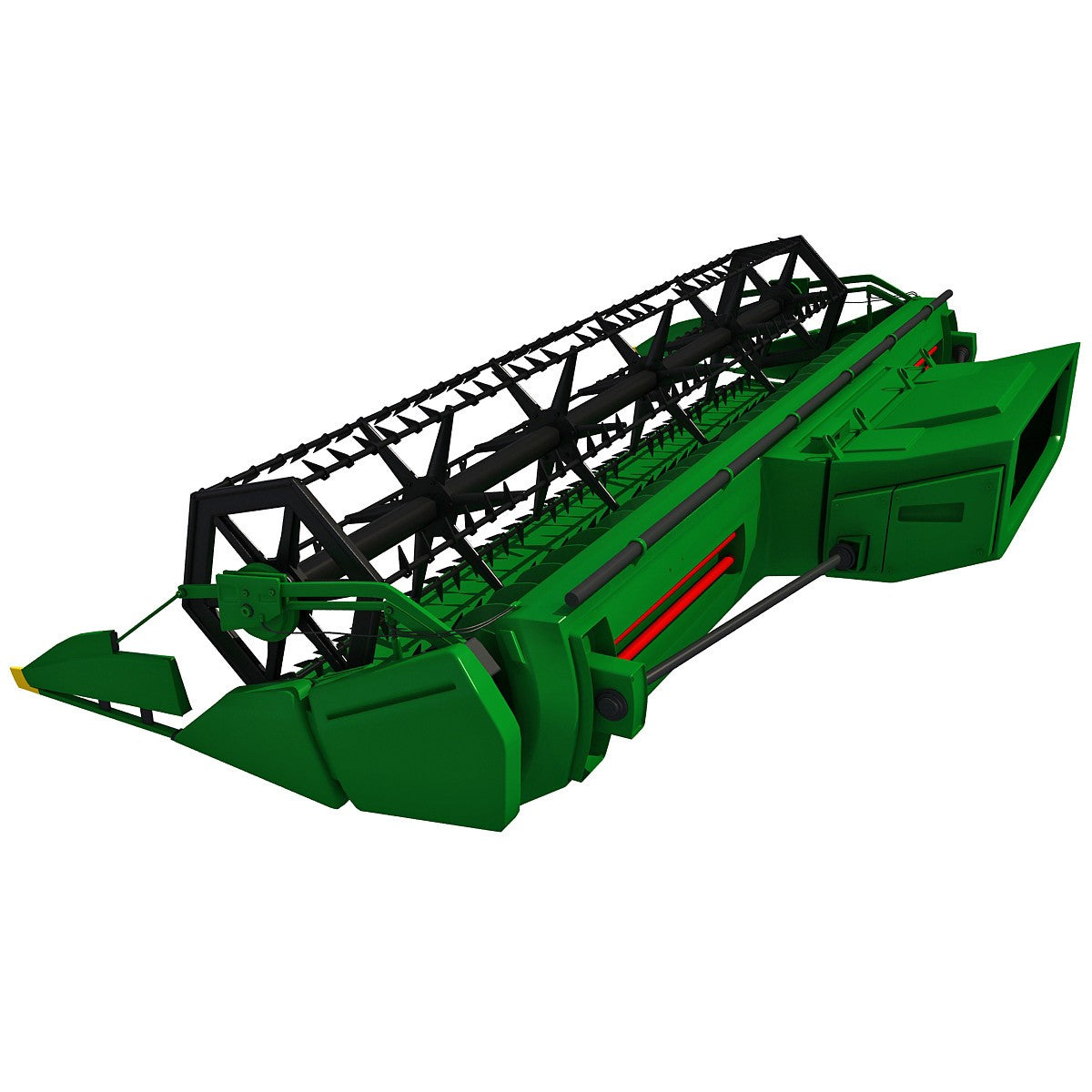 Combine Threshing 3D Model