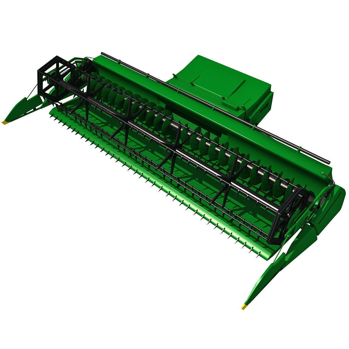 Combine Threshing 3D Model