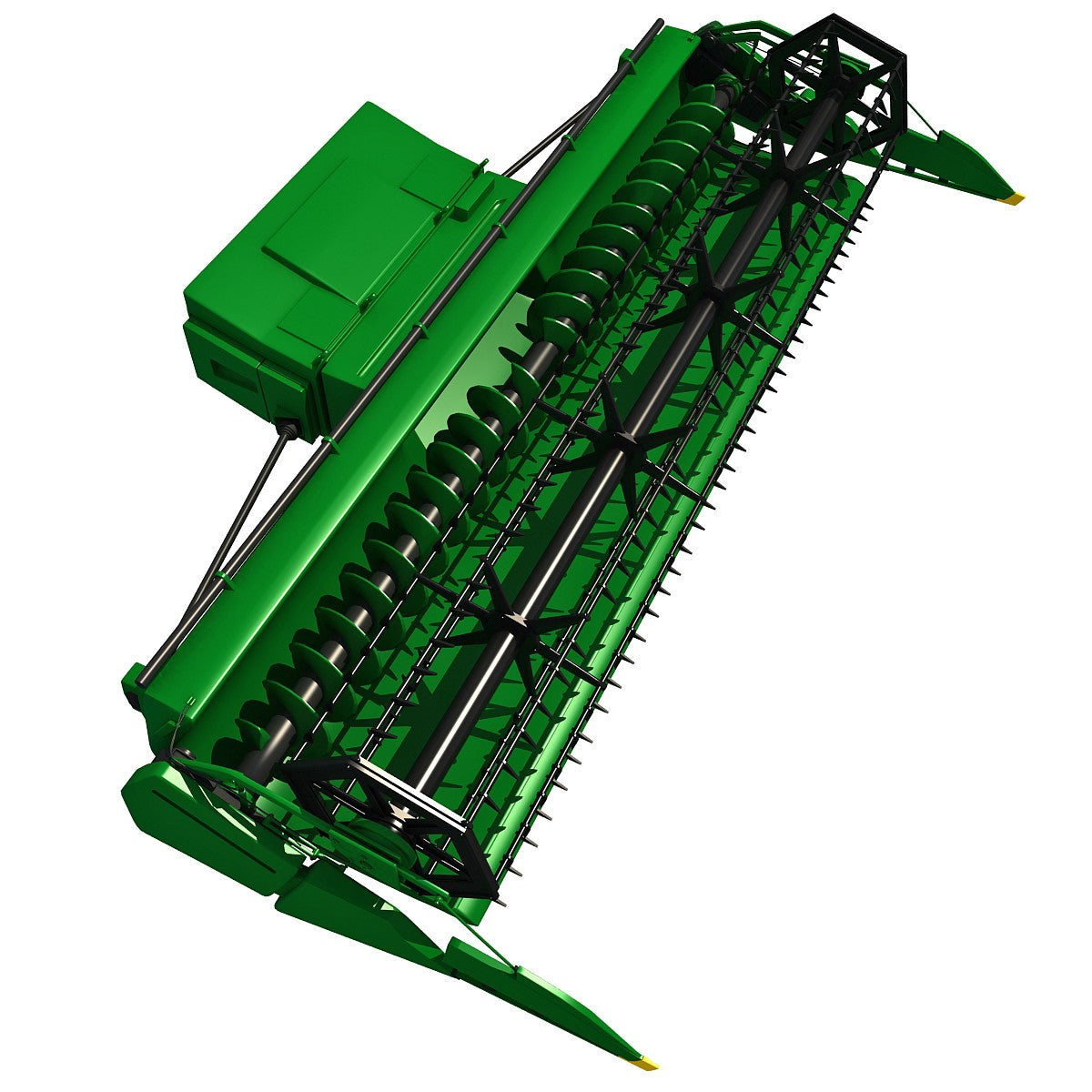 Combine Threshing 3D Model