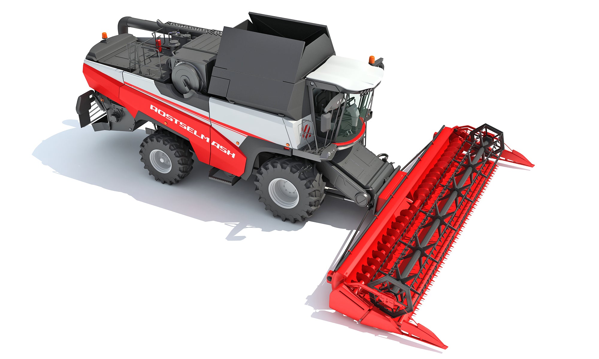 Combine Harvester 3D Model