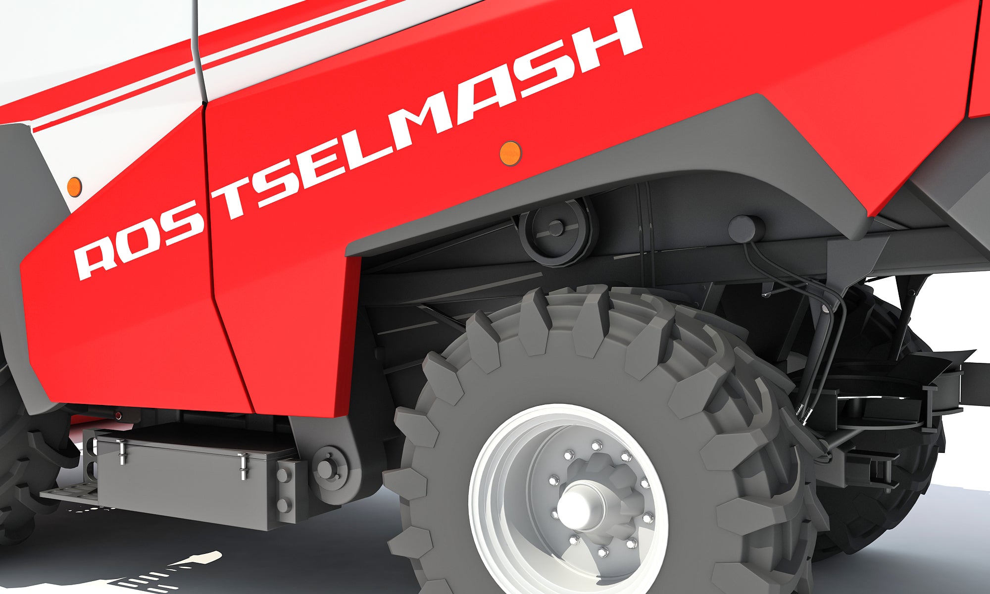 Combine Harvester 3D Model