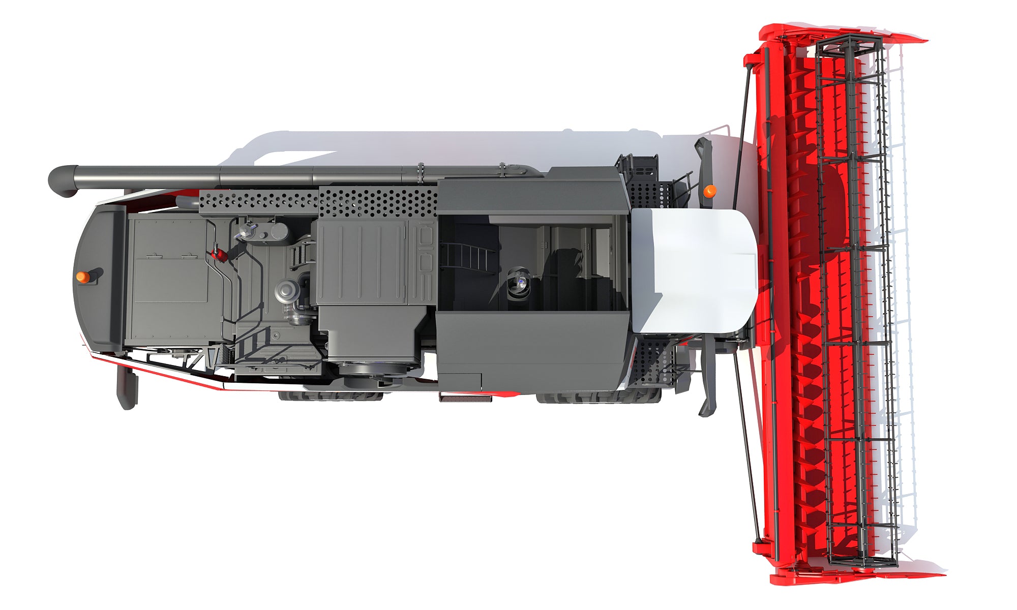 Combine Harvester 3D Model