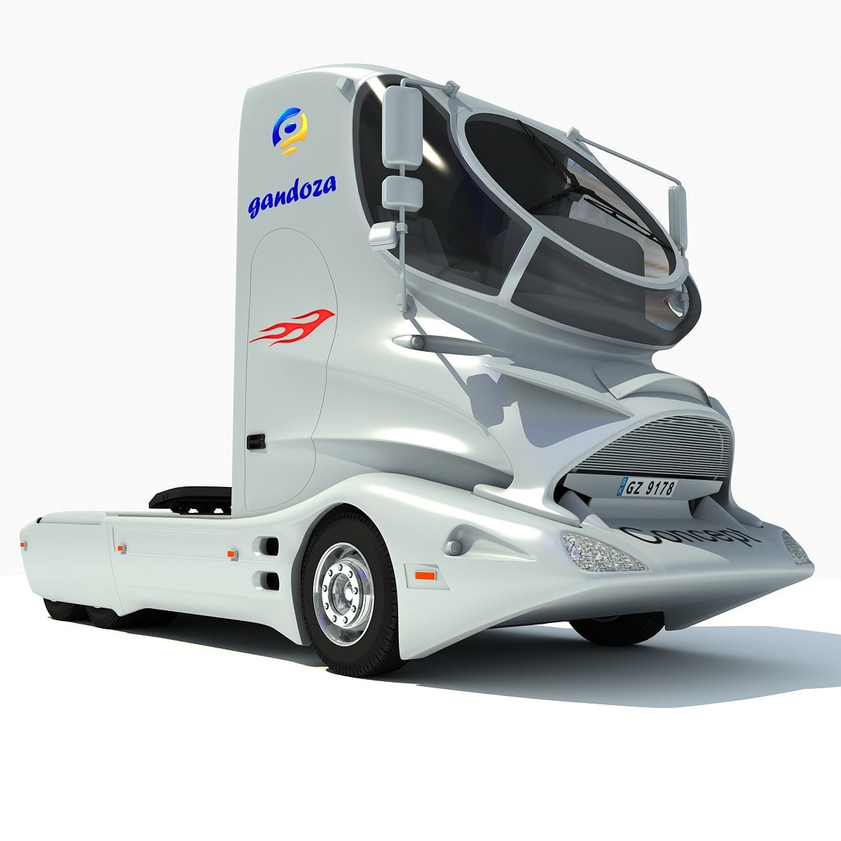 Futuristic Truck 3D Model