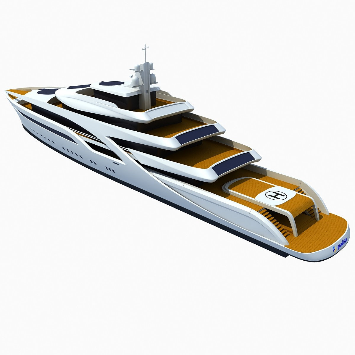 Concept Yacht 3D Model