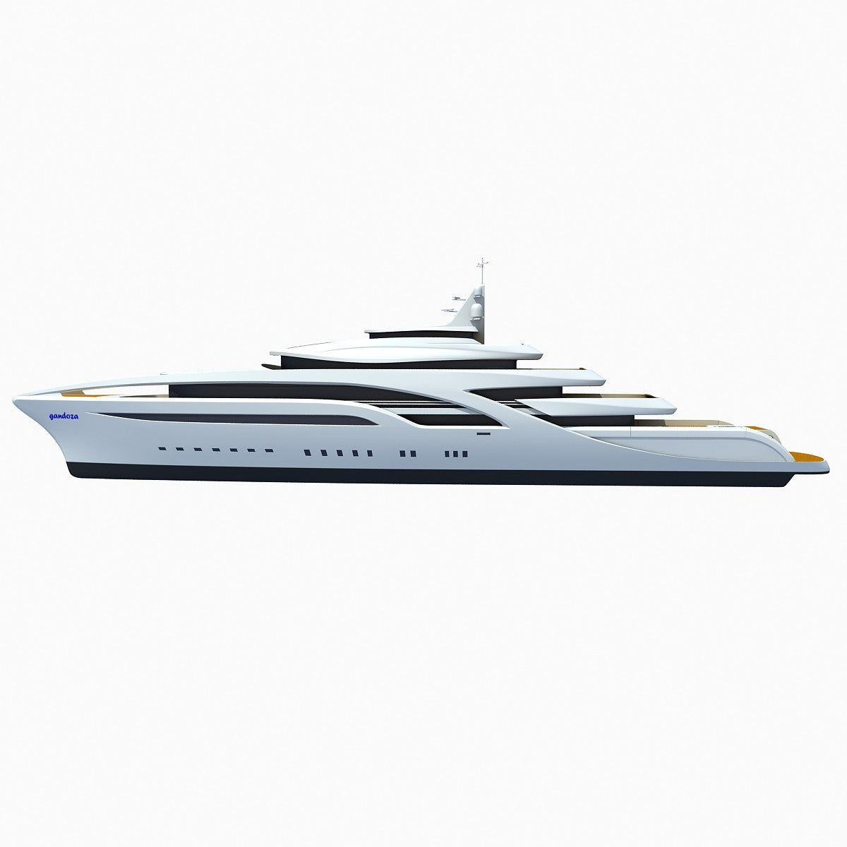 Concept Yacht 3D Model