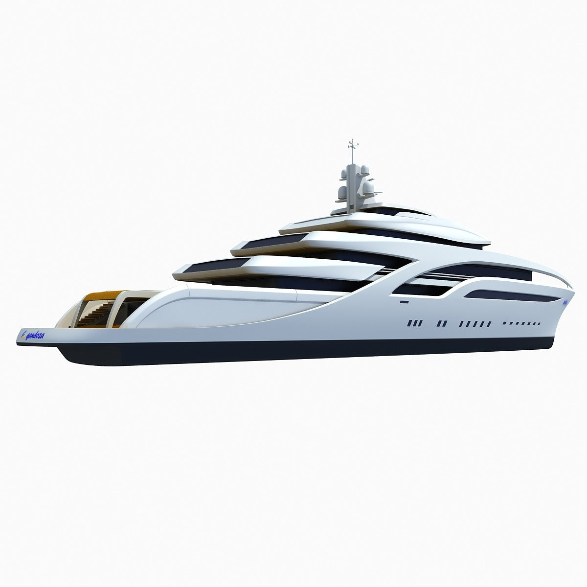 Concept Yacht 3D Model