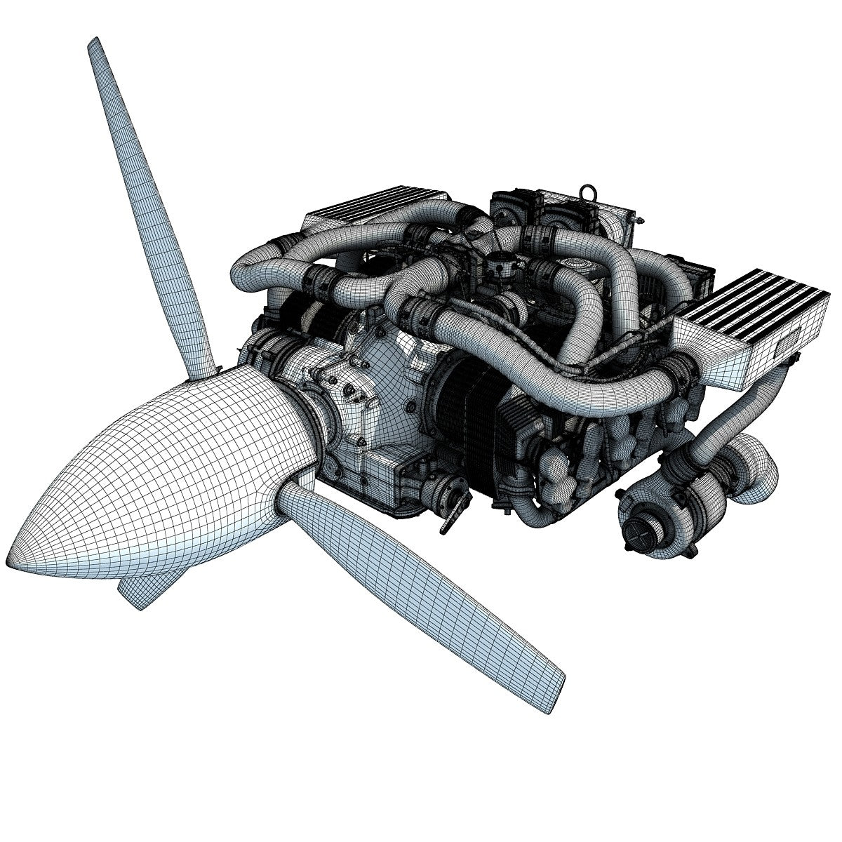 Aircraft Engine 3D Models
