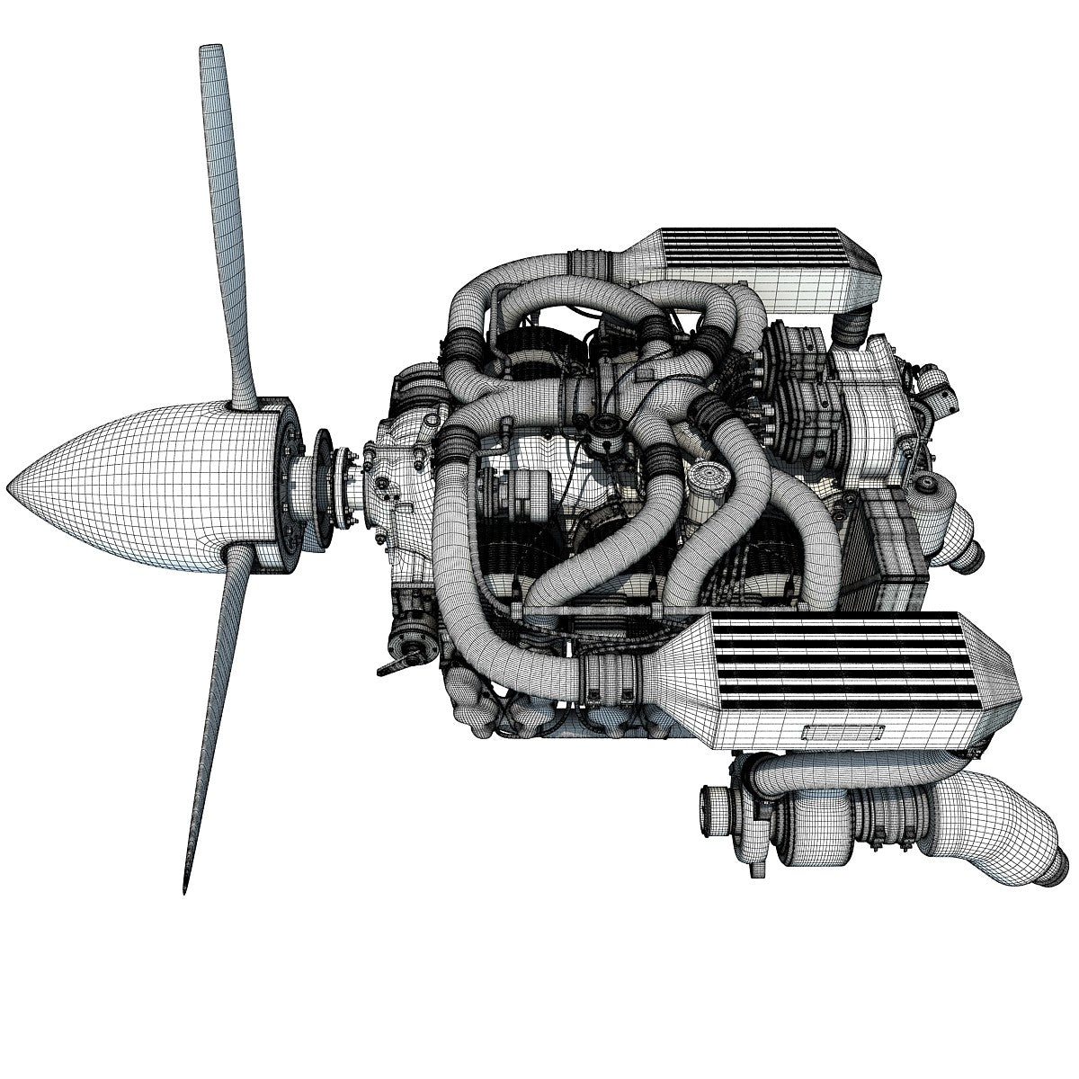 Aircraft Engine 3D Models