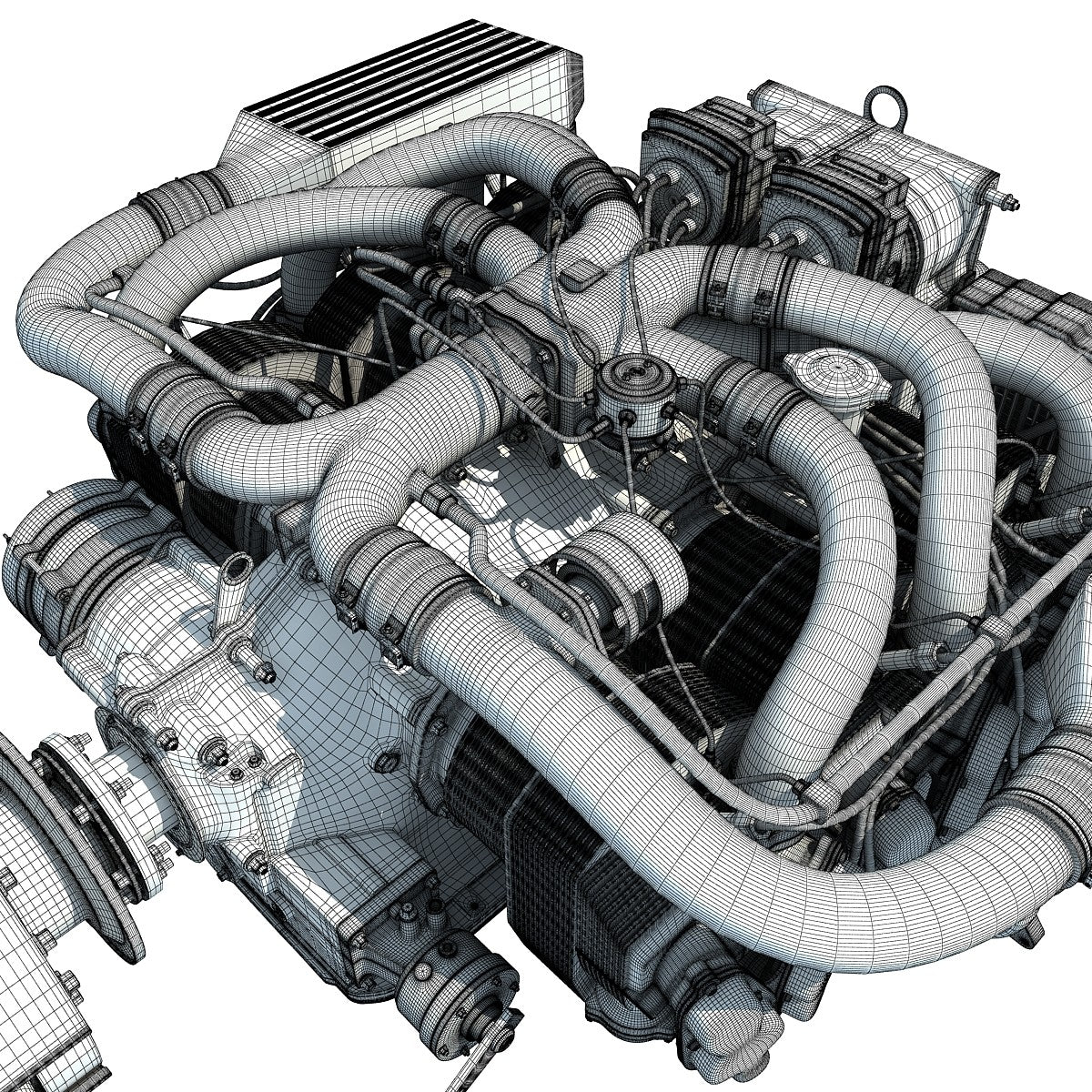 Aircraft Engine 3D Models