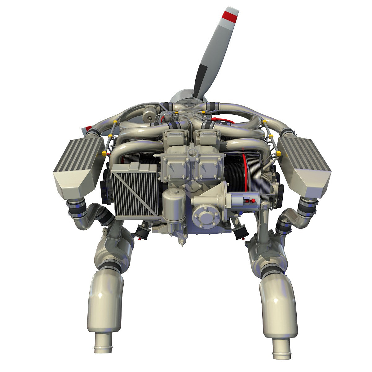 Continental Aircraft Engine 3D Model