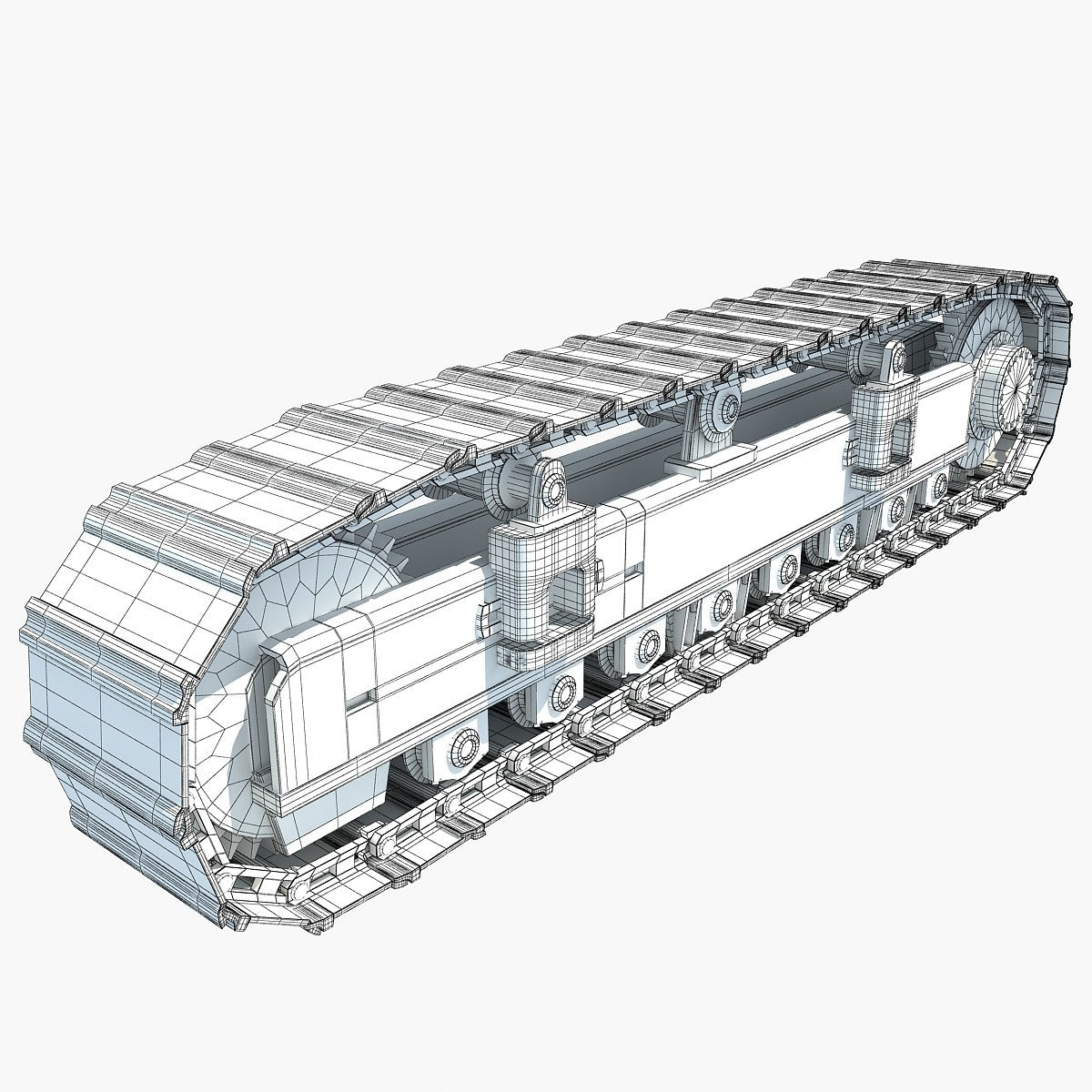 Crawler Track 3D Model