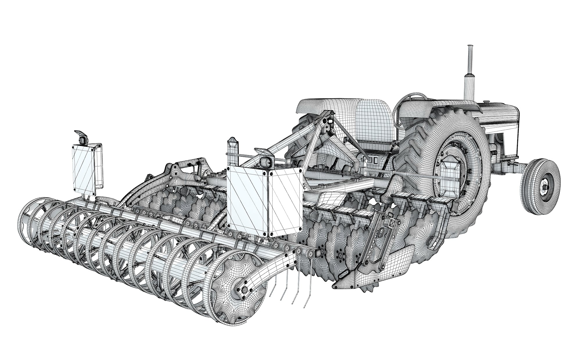 Disc Harrow 3D Models