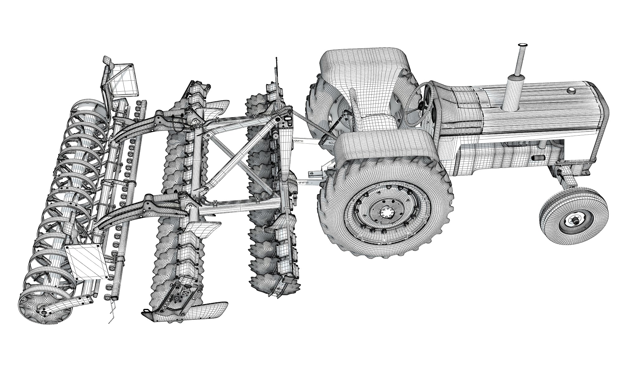 Disc Harrow 3D Models