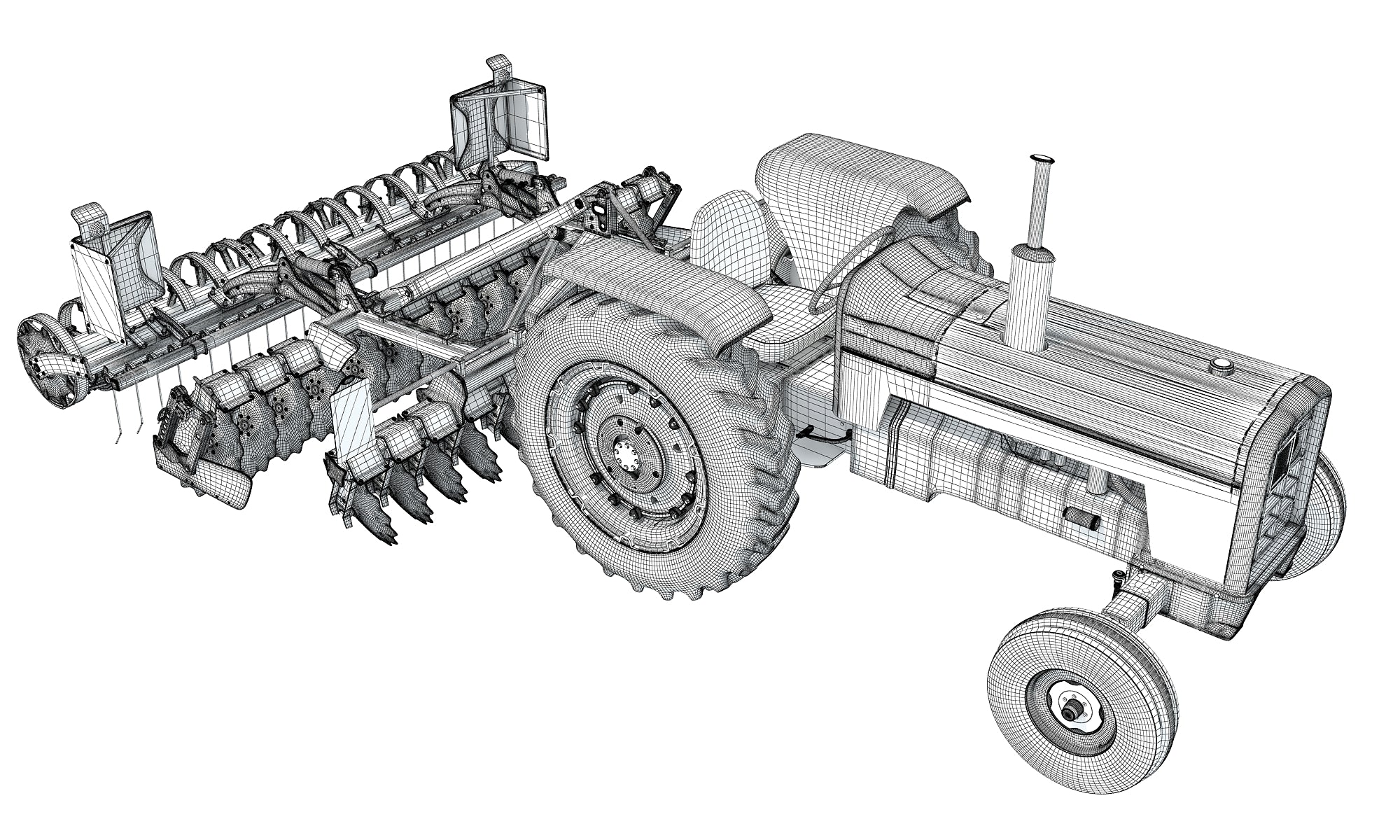 Disc Harrow 3D Models