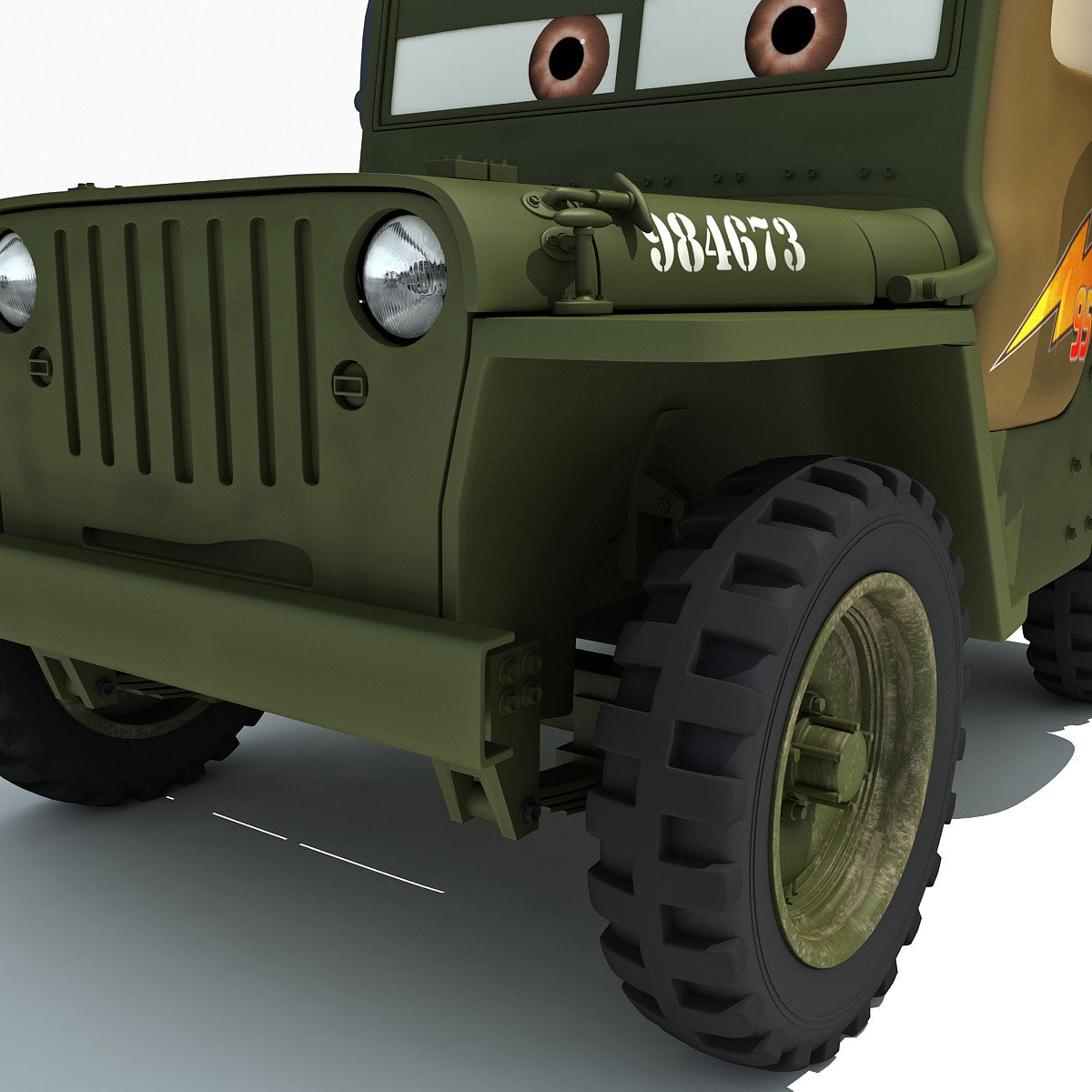Cars2 3D Models Sarge