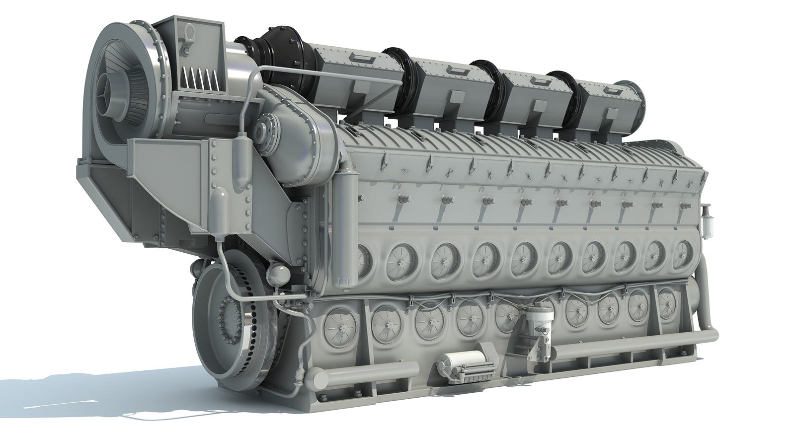 EMD Locomotive Train Engine 3D Model