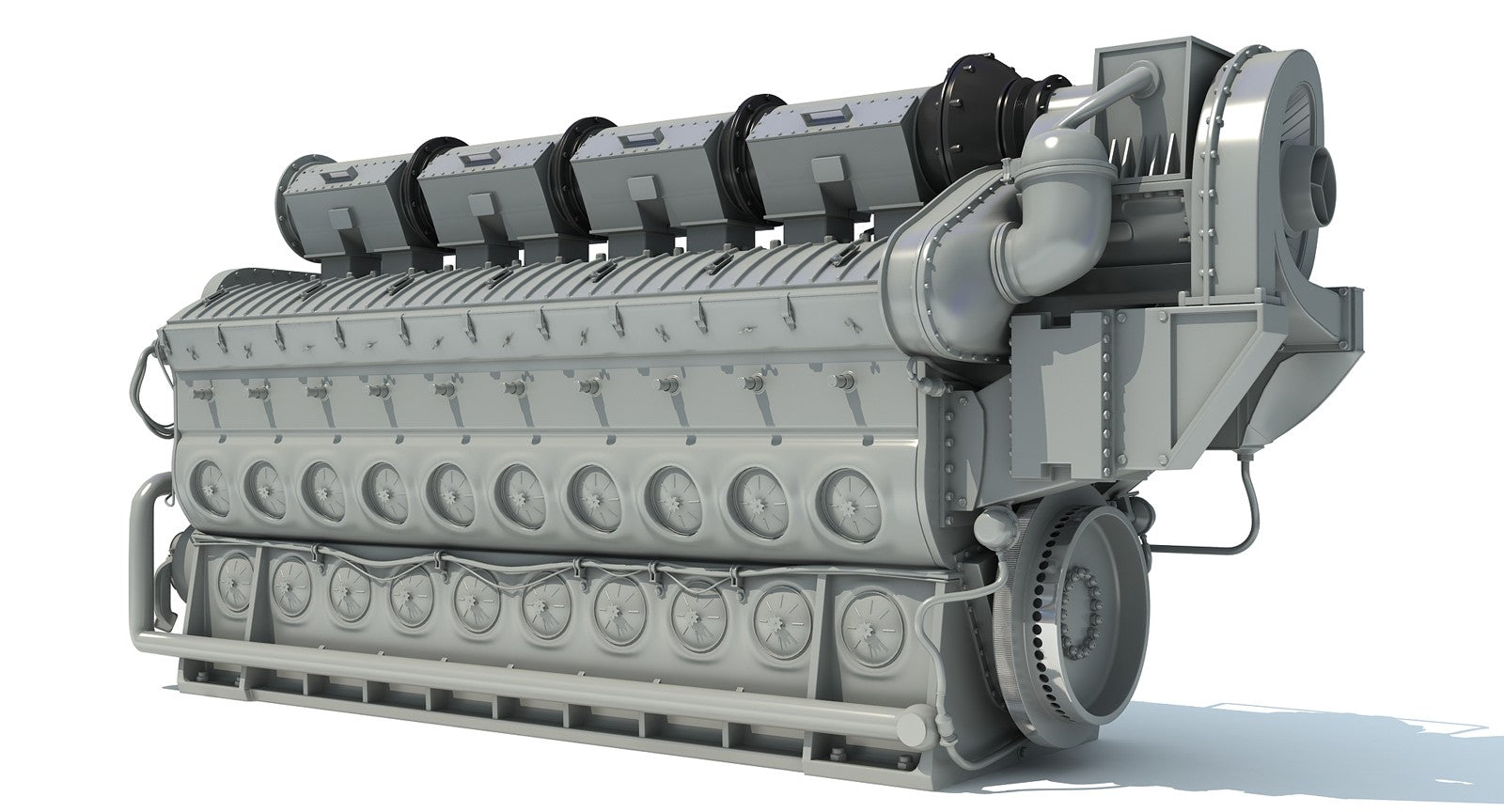 Train Diesel Engine