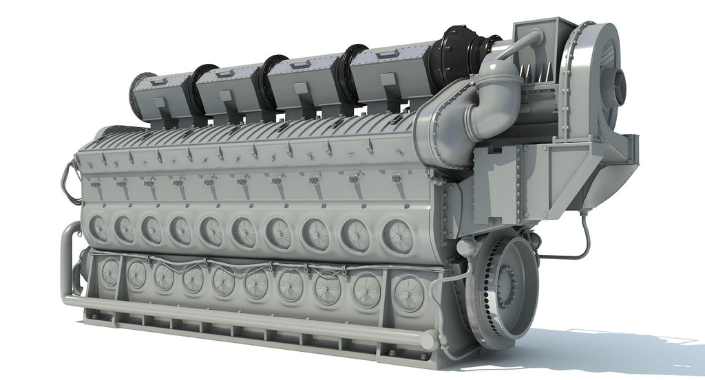 EMD Locomotive Train Engine 3D Model