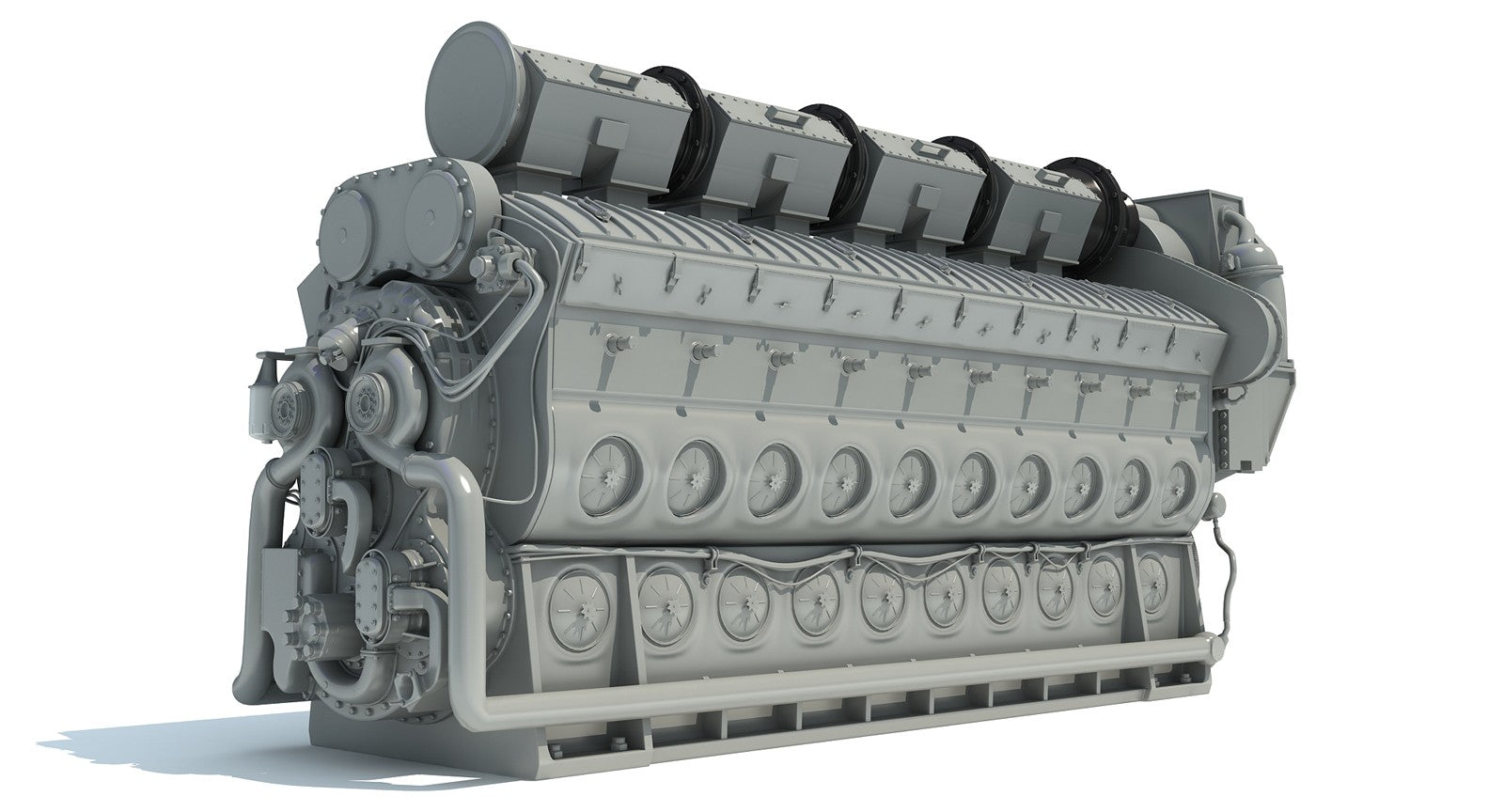 Locomotive Train Engine 3D Model