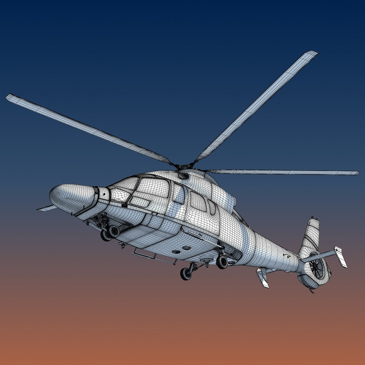 Helicopter 3D Model