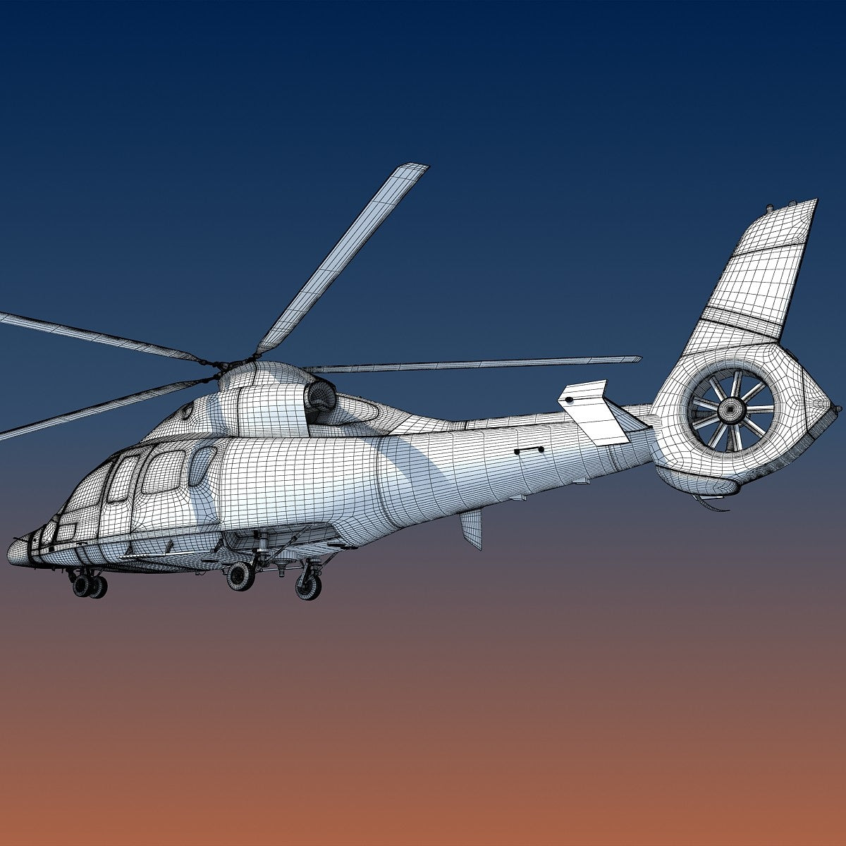 Helicopter 3D Model