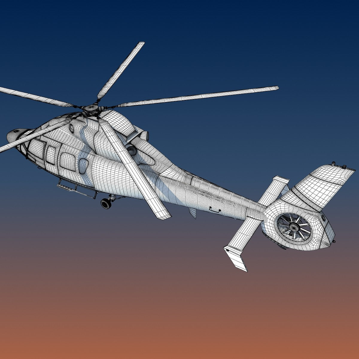 Helicopter 3D Model