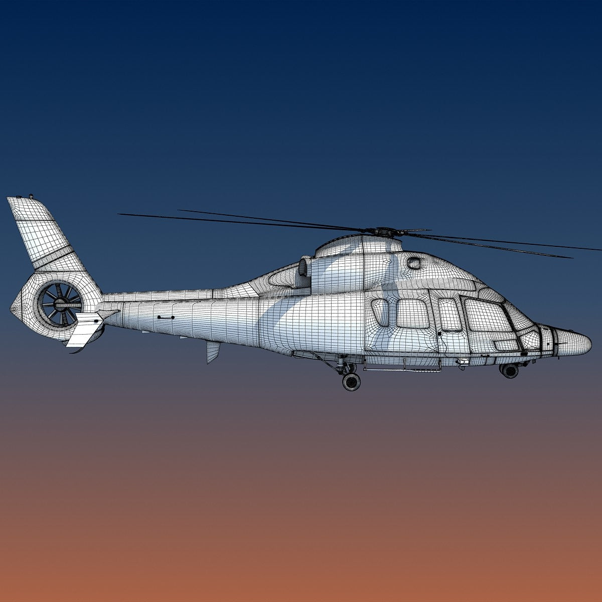 Helicopter 3D Model