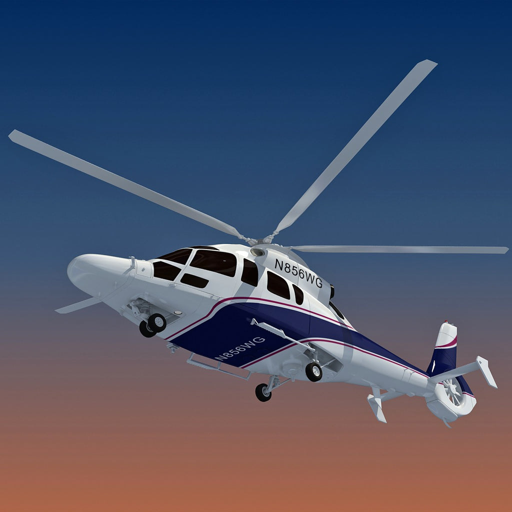 Eurocopter Helicopter 3D Model