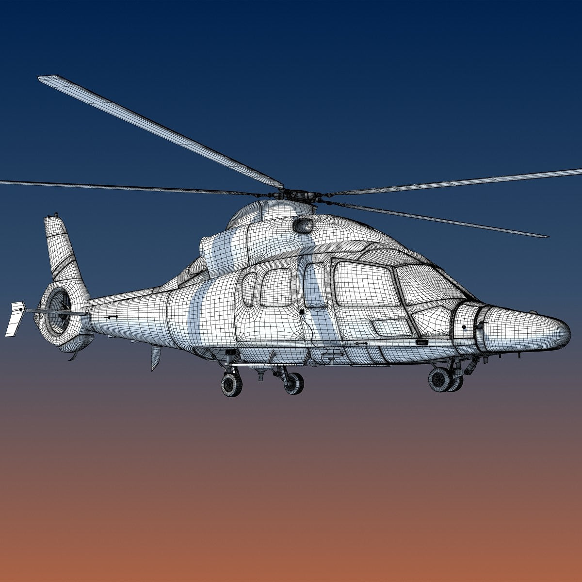 Helicopter 3D Model