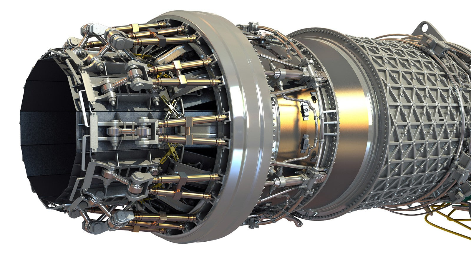 Turbofan Jet Engine 3D Model