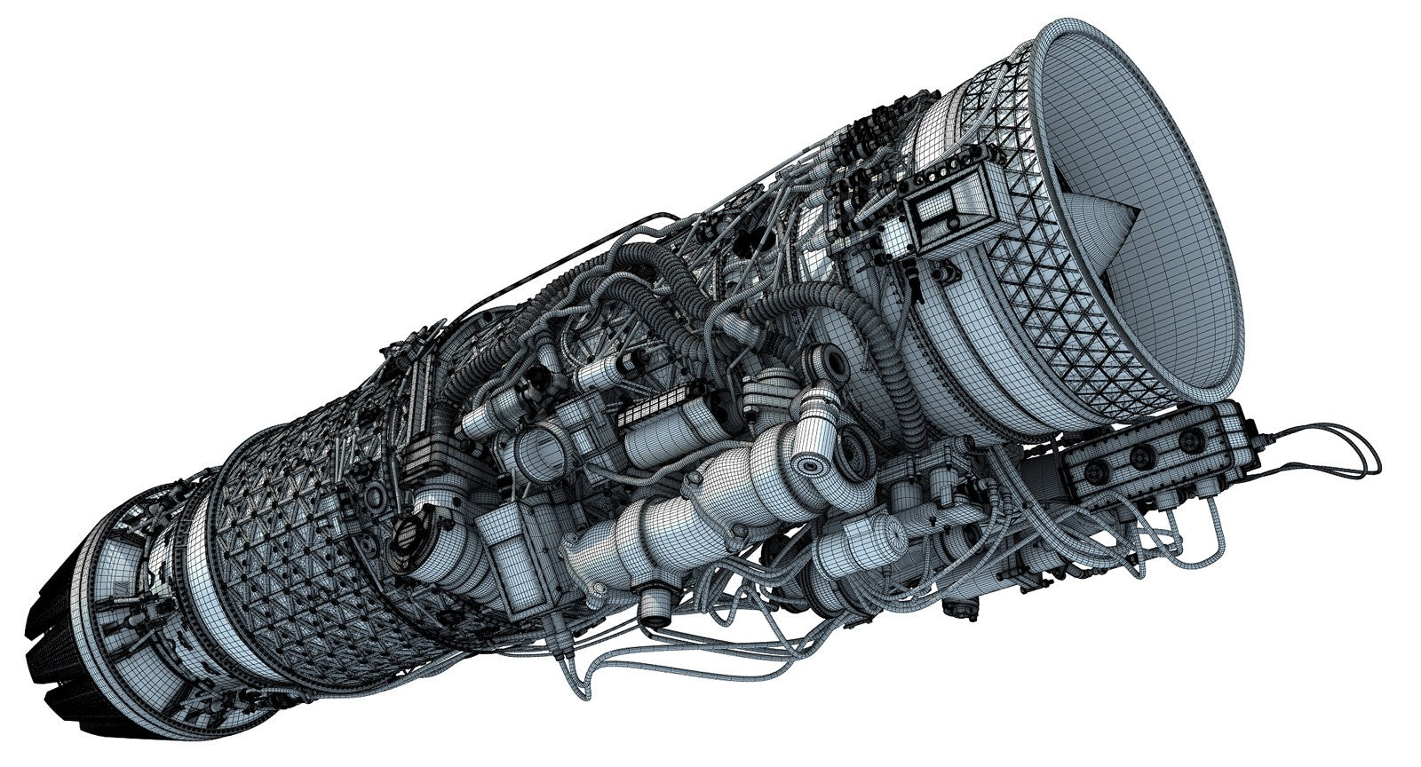 Turbofan Jet Engine 3D Models