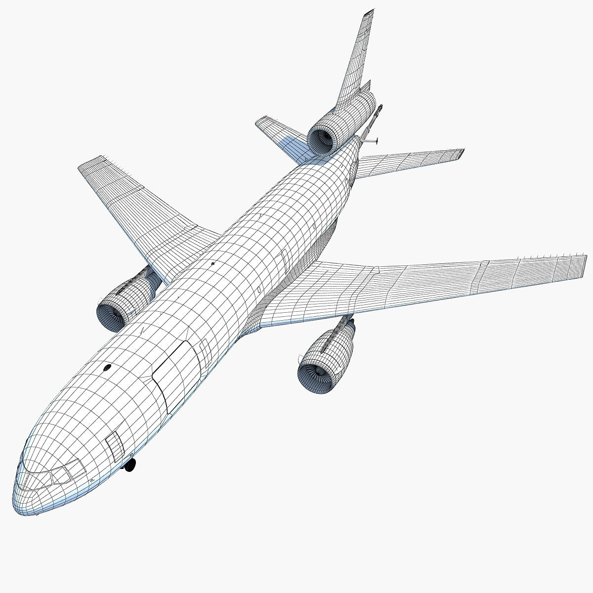 3D Refueling Aircraft Model