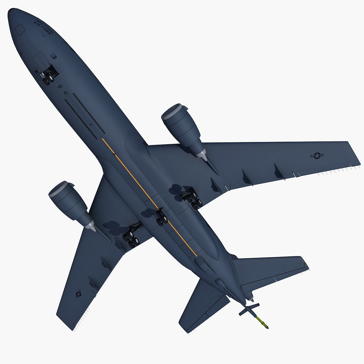 3D Extender Refueling Aircraft Model