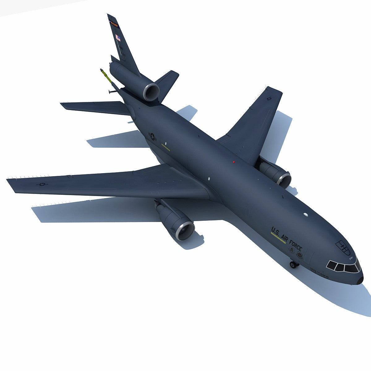 3D Extender Refueling Aircraft Model