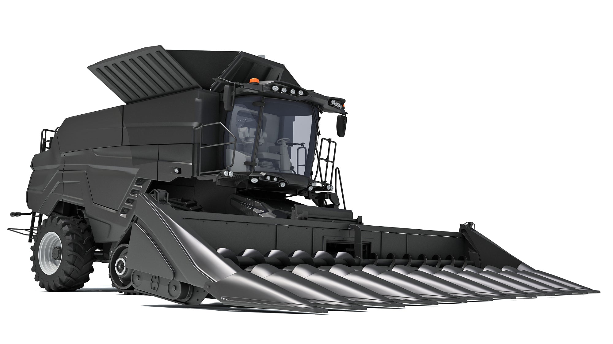 Black Combine Harvester V2