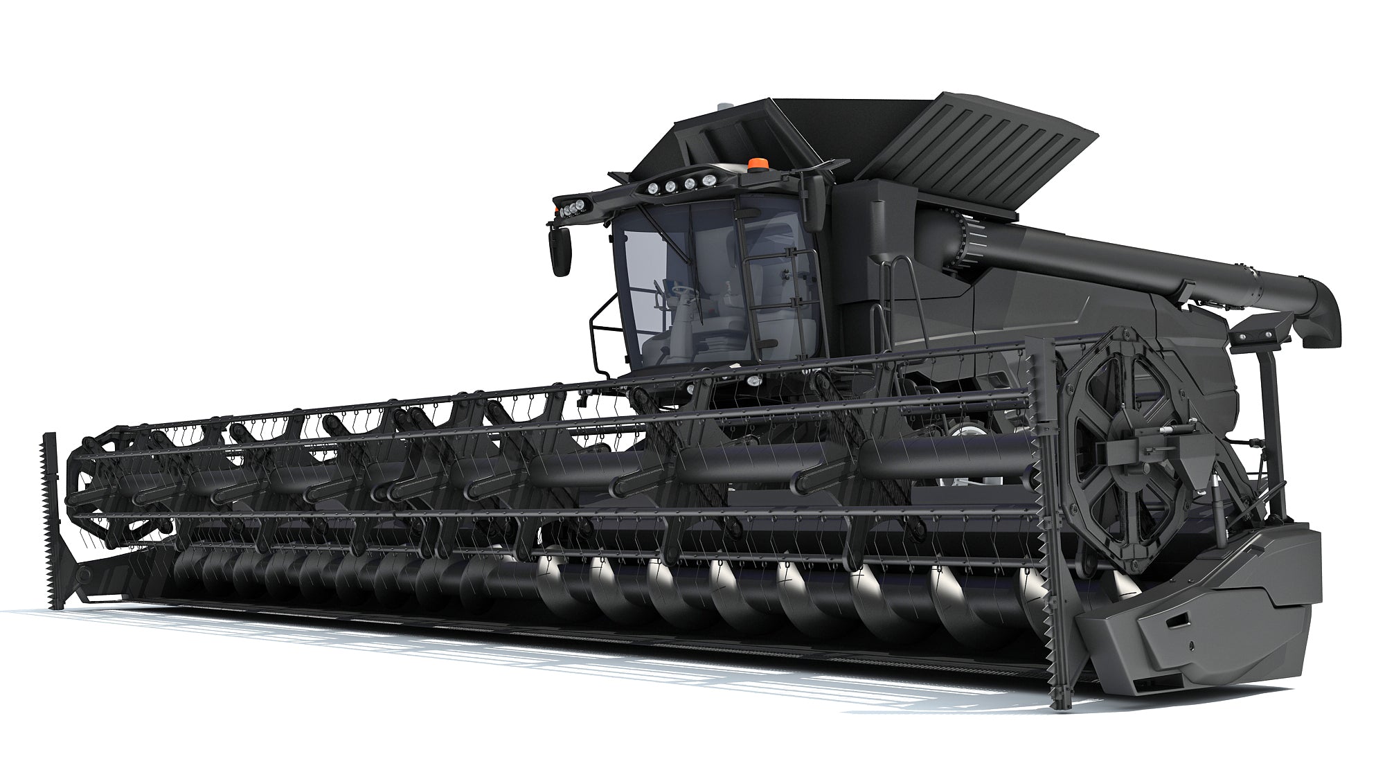 Black Combine Harvester V3