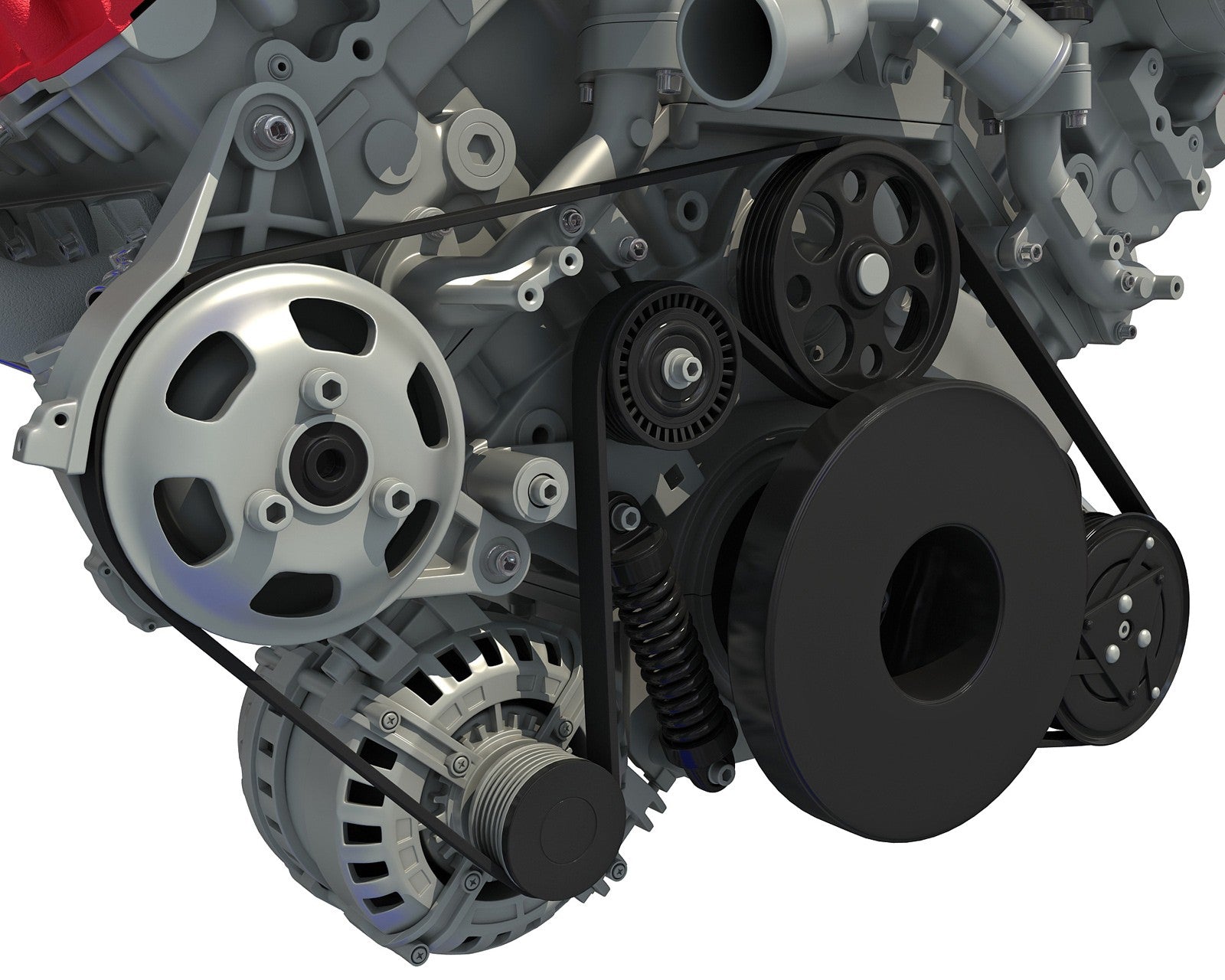 3D Ferrari Turbocharged Engine Model