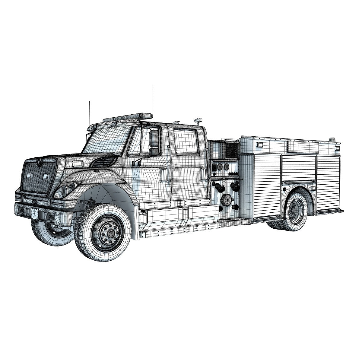 Fire Truck 3D Model