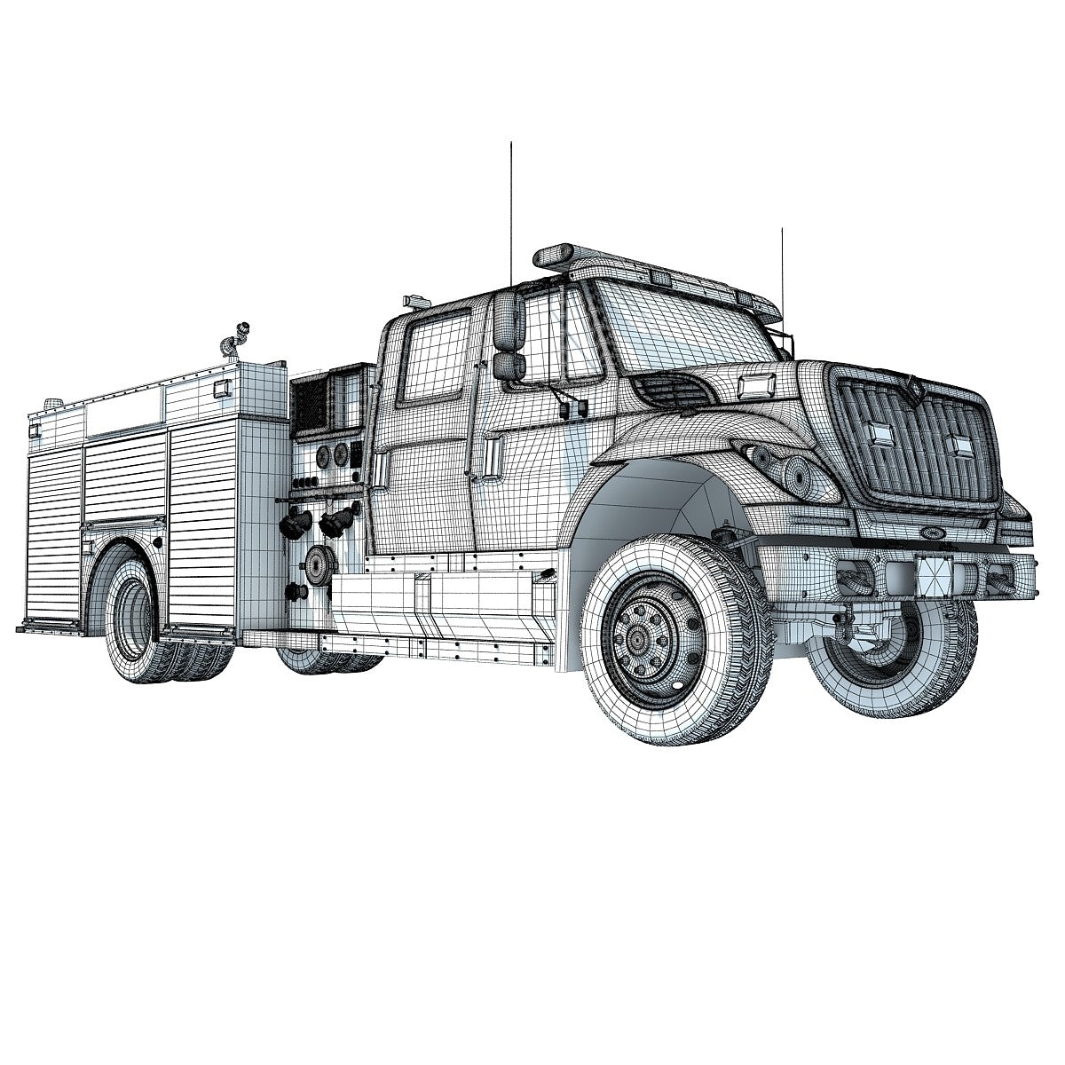 Fire Truck 3D Model