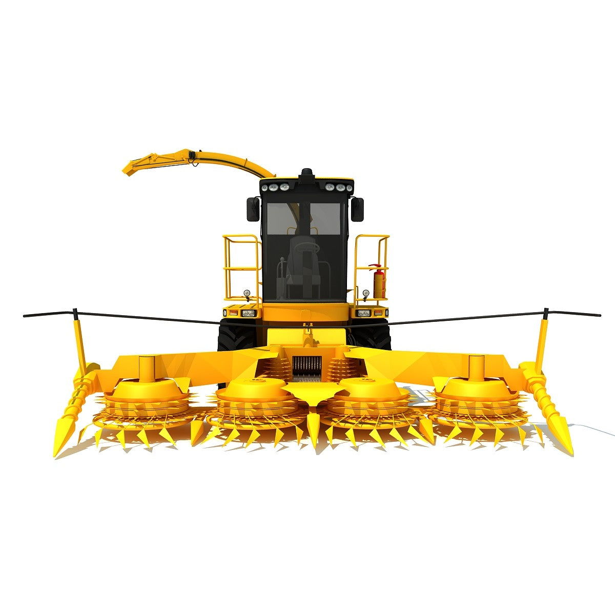 Forage Harvester 3D Model