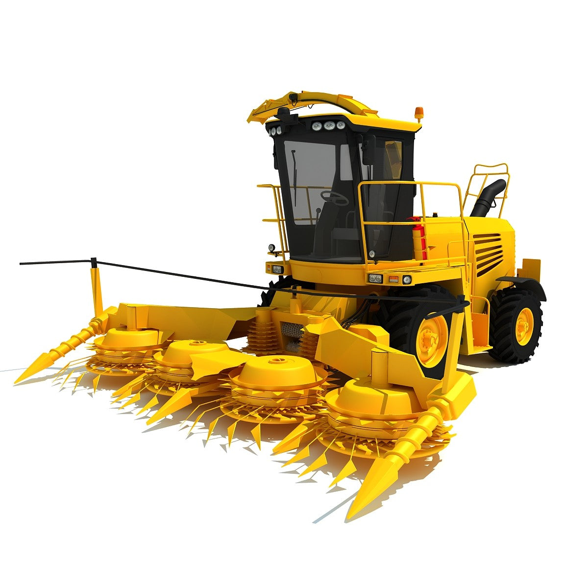 Forage Harvester 3D Model
