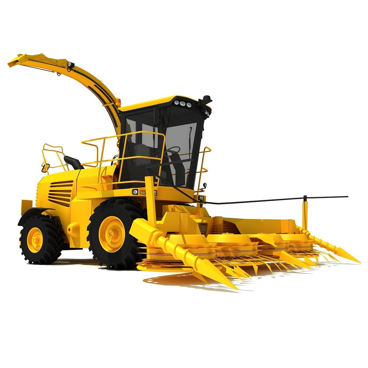 Forage Harvester 3D Model