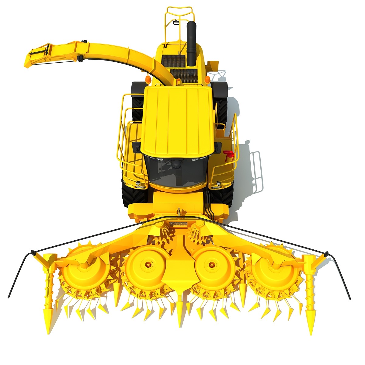 Forage Harvester 3D Model
