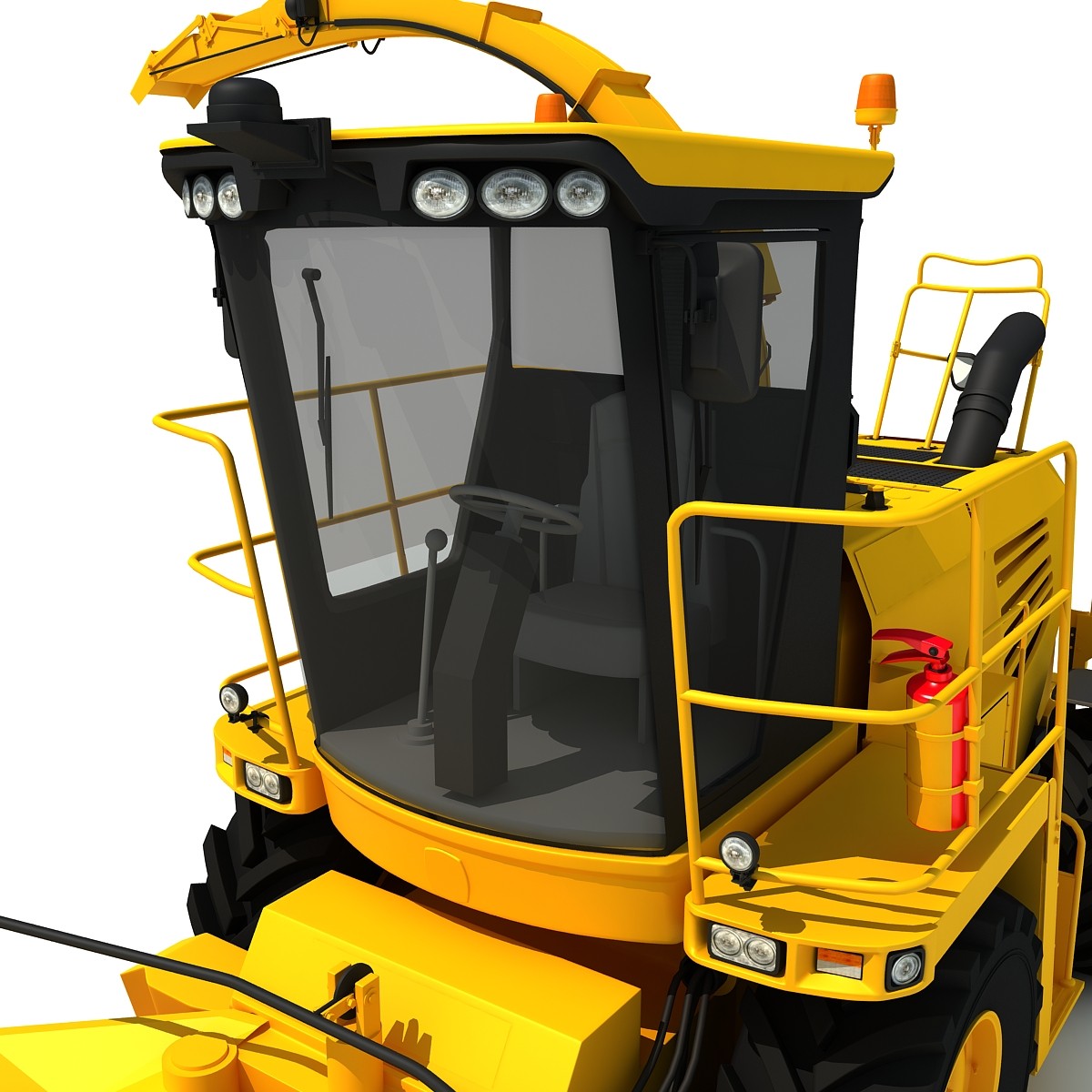Forage Harvester 3D Model