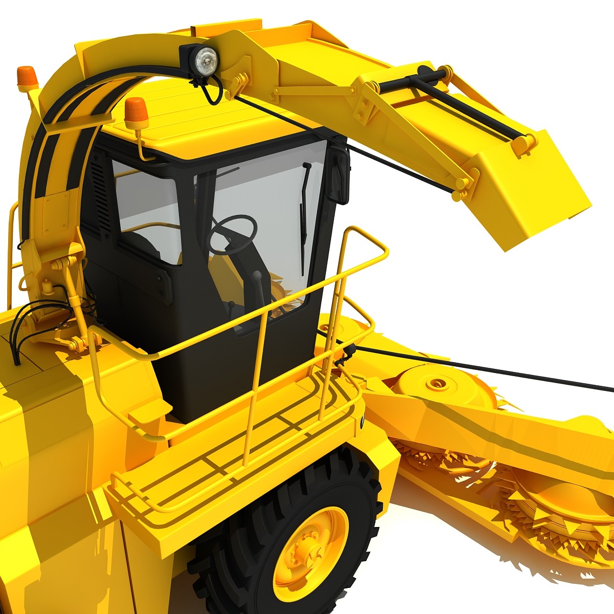 Forage Harvester 3D Model