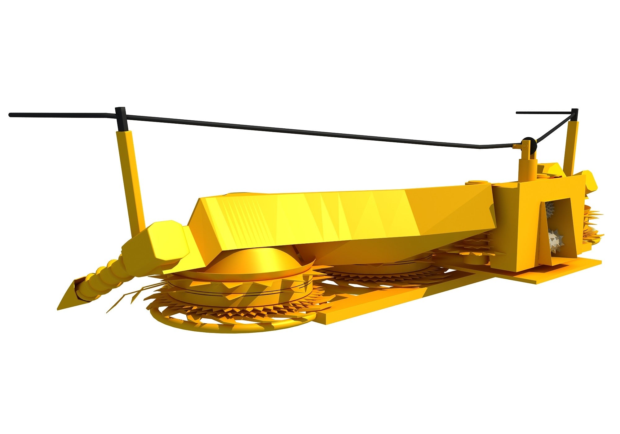 Combine Header 3D Model