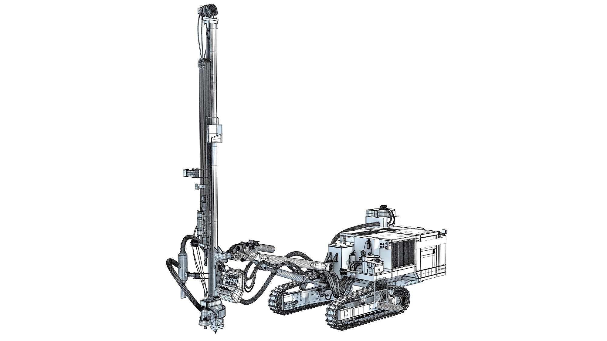 Foreuse Furukawa HCR 900 Rock Drilling Rig – 3D Horse