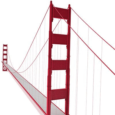 Golden Gate Bridge 3D Model