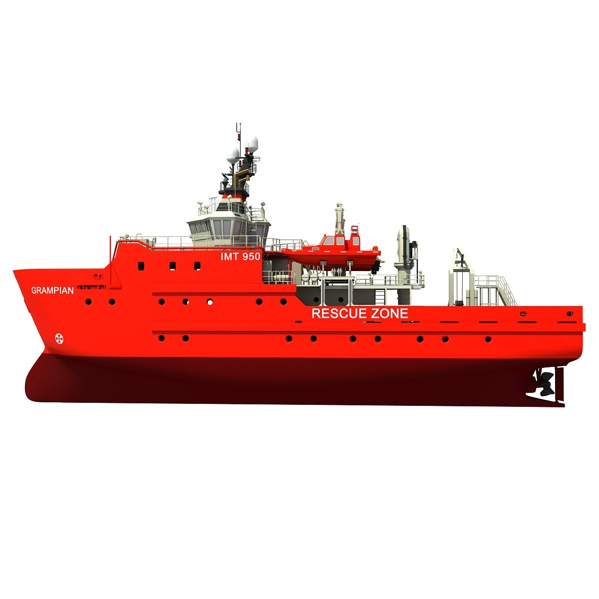Grampian Rescue Ship 3D Model